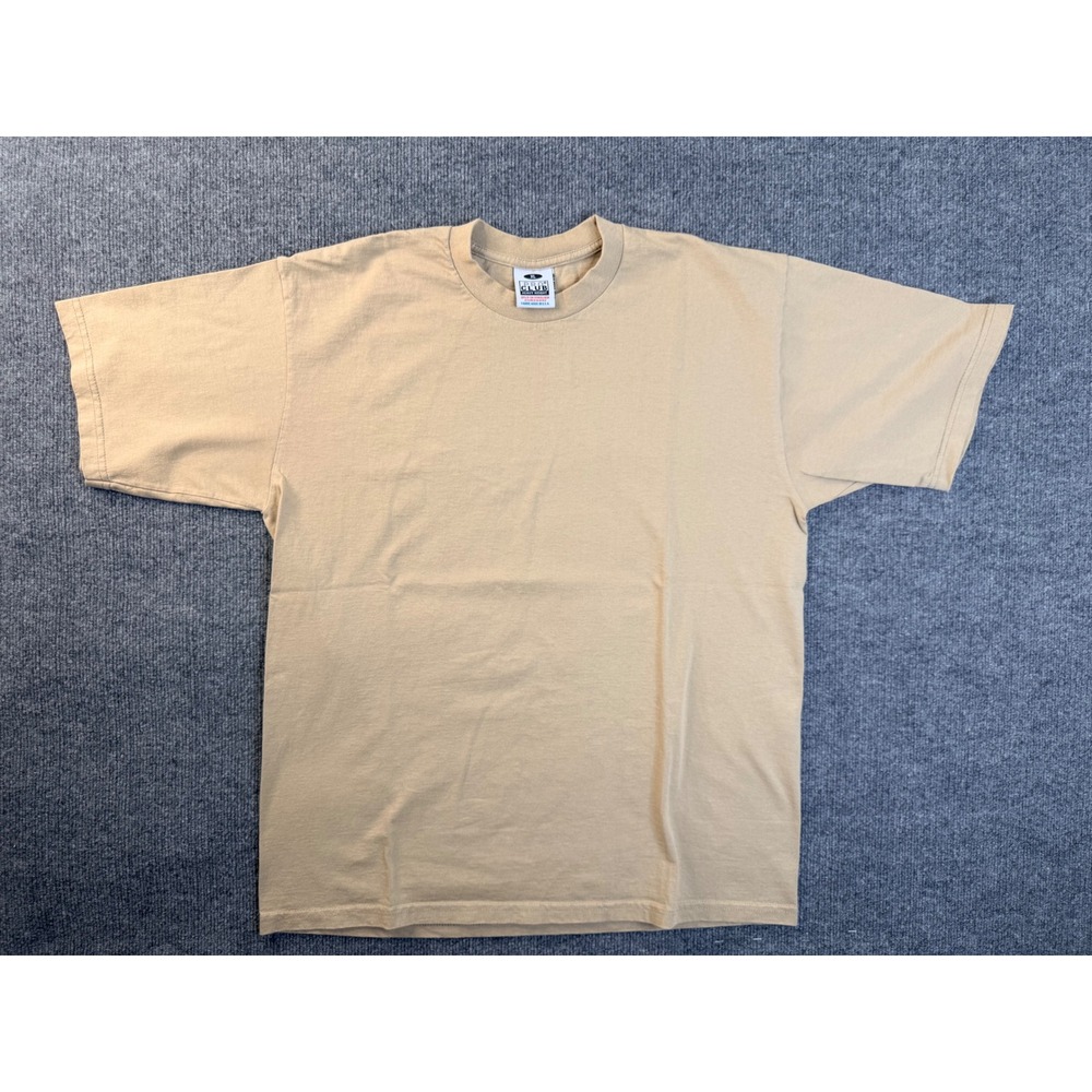 Pro Club Heavyweight T Shirt Mens XL Tan Khaki Blank Solid Cotton Streetwear Tee